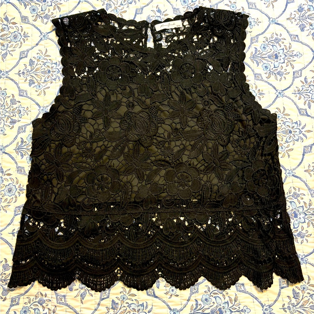 2 piece lace top and short set.  Brand new never worn.
